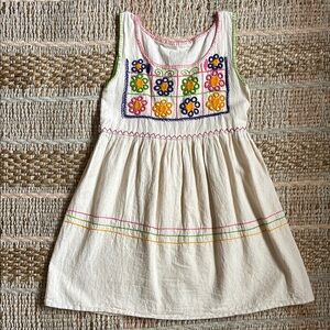 Colorful Embroidered Kids Dress